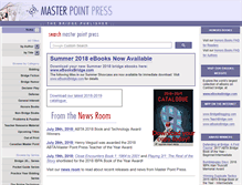 Tablet Screenshot of masterpointpress.com